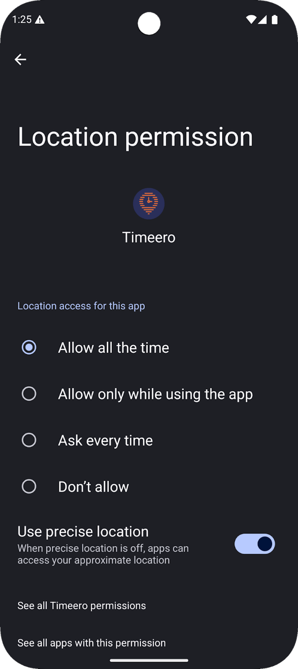 Android: How to enable Background Location Permissions